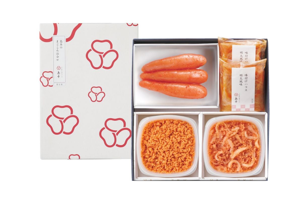 辛子明太子＋鮭めんたい＋イカめんたい＋味付ハラス