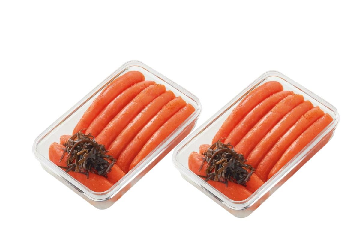 家庭用ふぞろい昆布漬け明太子2個セット〈380g×2〉